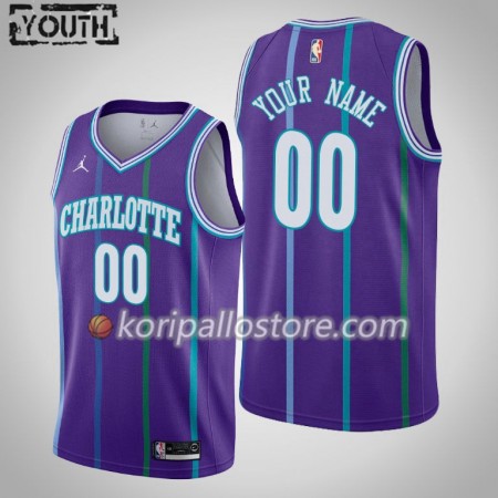 Charlotte Hornets Custom Jordan Brand 2019-2020 Hardwood Classics Lasten Pelipaidat Swingman